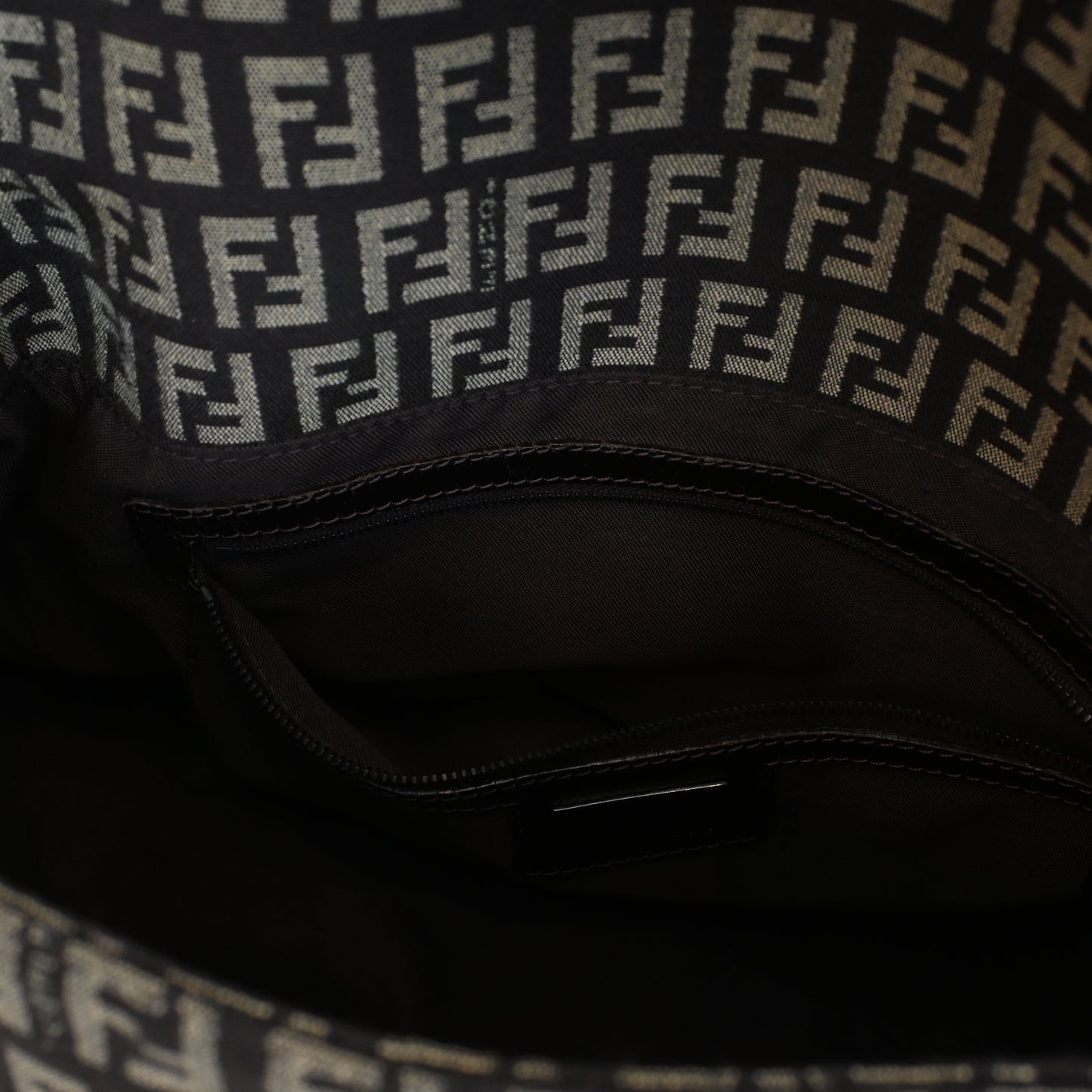 Fendi Zucchino Mamma Baguette Canvas