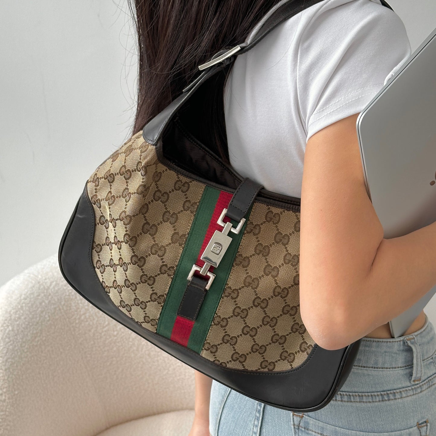 Vintage Gucci O Jackie Hobo Bag