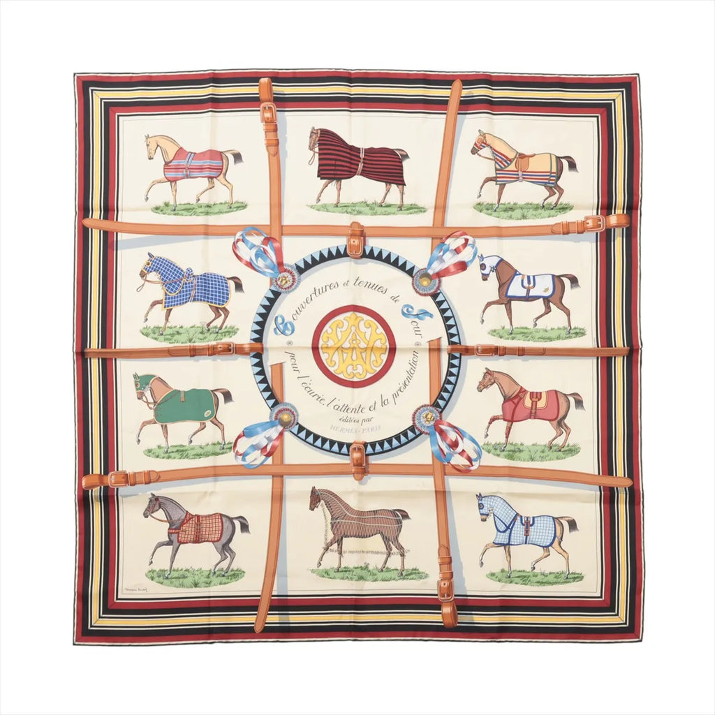 Hermès Carré 90 Couvertures et tenues de Jour Horse