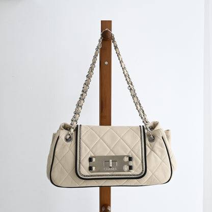 Chanel Matelasse Lambskin Chain Tote Bag 2.55 SHW