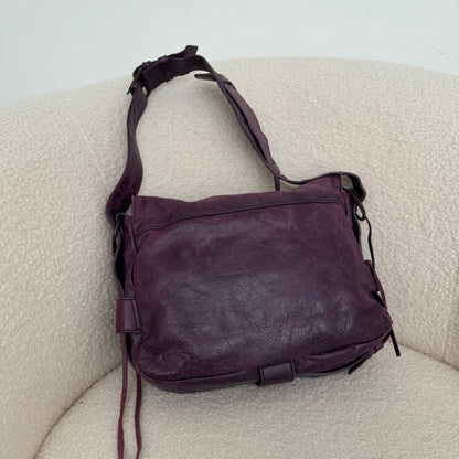 Balenciaga Violet Hobo Shoulder Bag