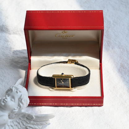 Cartier Must de Tank SM Black Roman Dial