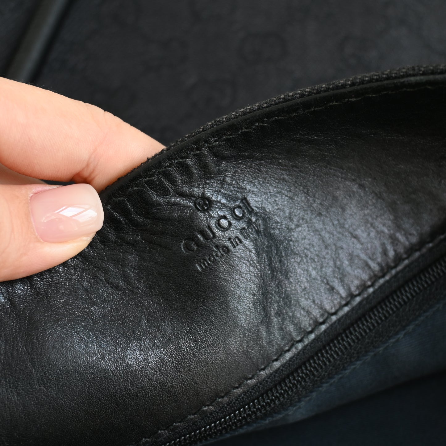 Gucci GG Black Canvas Tote