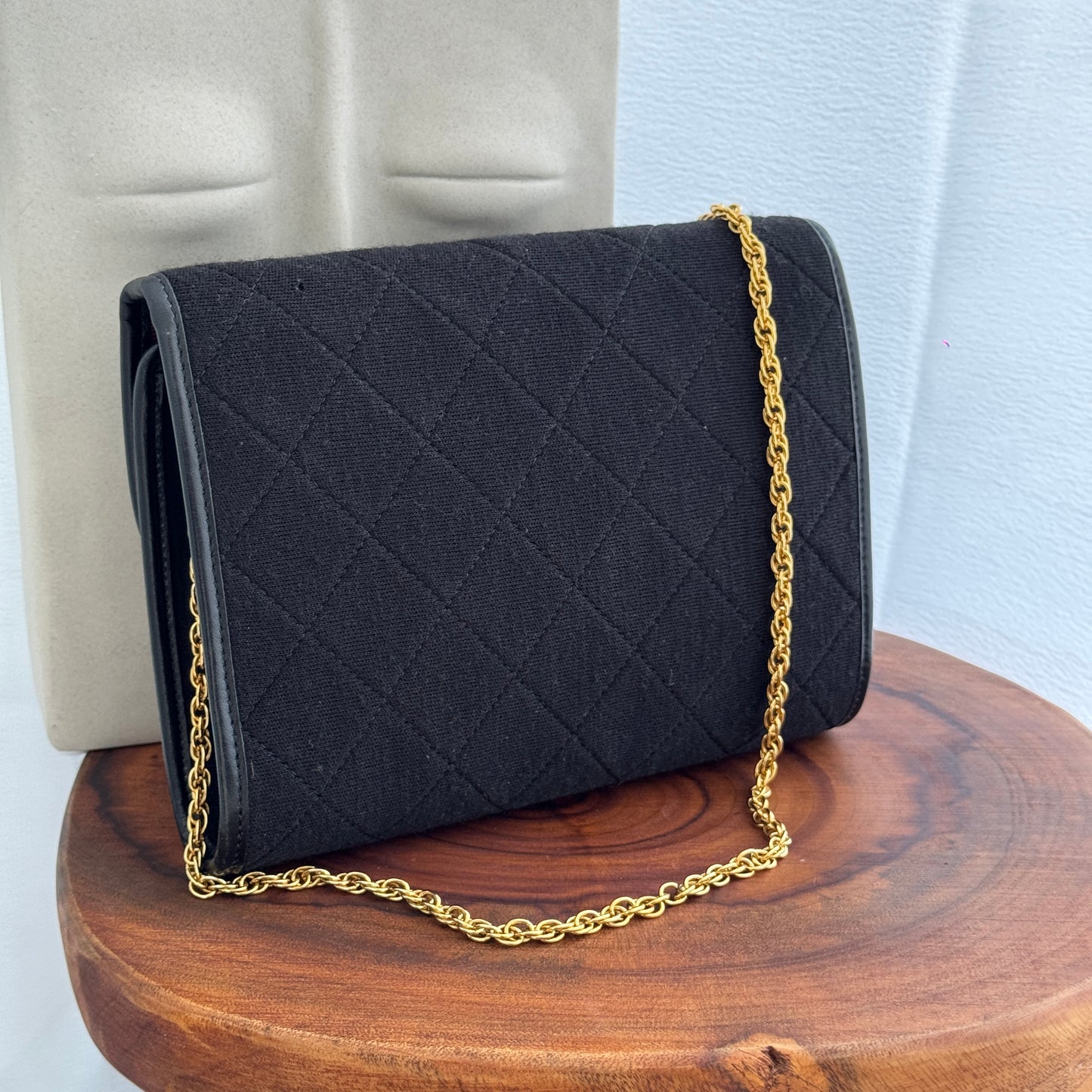 Chanel Matelasse Cotton Jersey Chain Bag