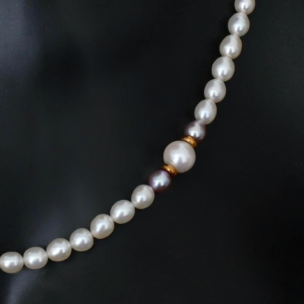 Tasaki Akoya Pearl Chocker Necklace  18k YG