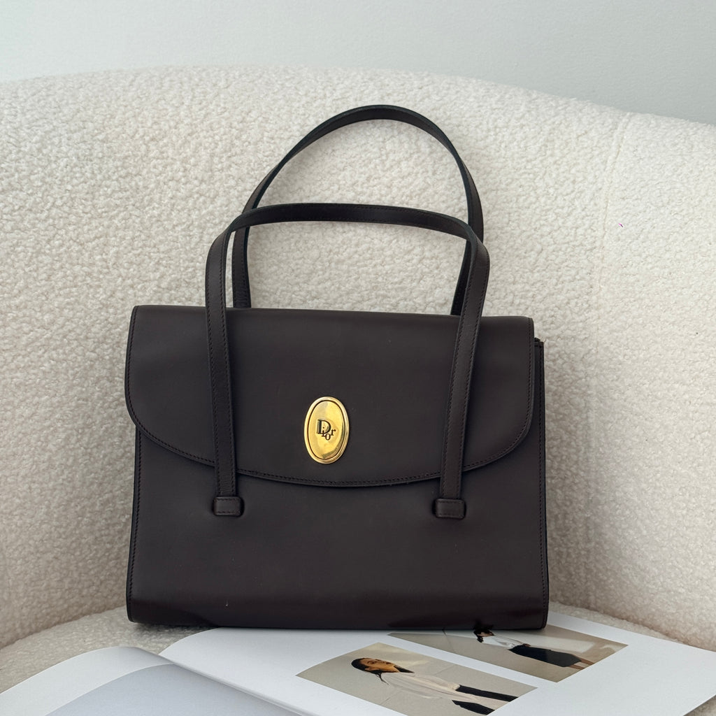 Dior Box Calf Shoulder Bag Vintage - Leluxe Vintage Sdn. Bhd.
