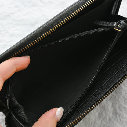 Gucci Print Zip Around Wallet