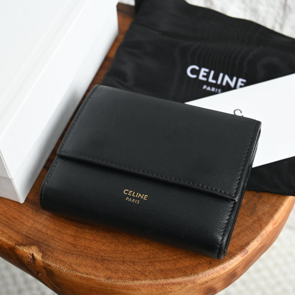 Celine Small Tri-Fold Compact Wallet - Leluxe Vintage Sdn. Bhd.