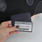 Prada Black Nylon Contrast Stitching Shoulder Bag