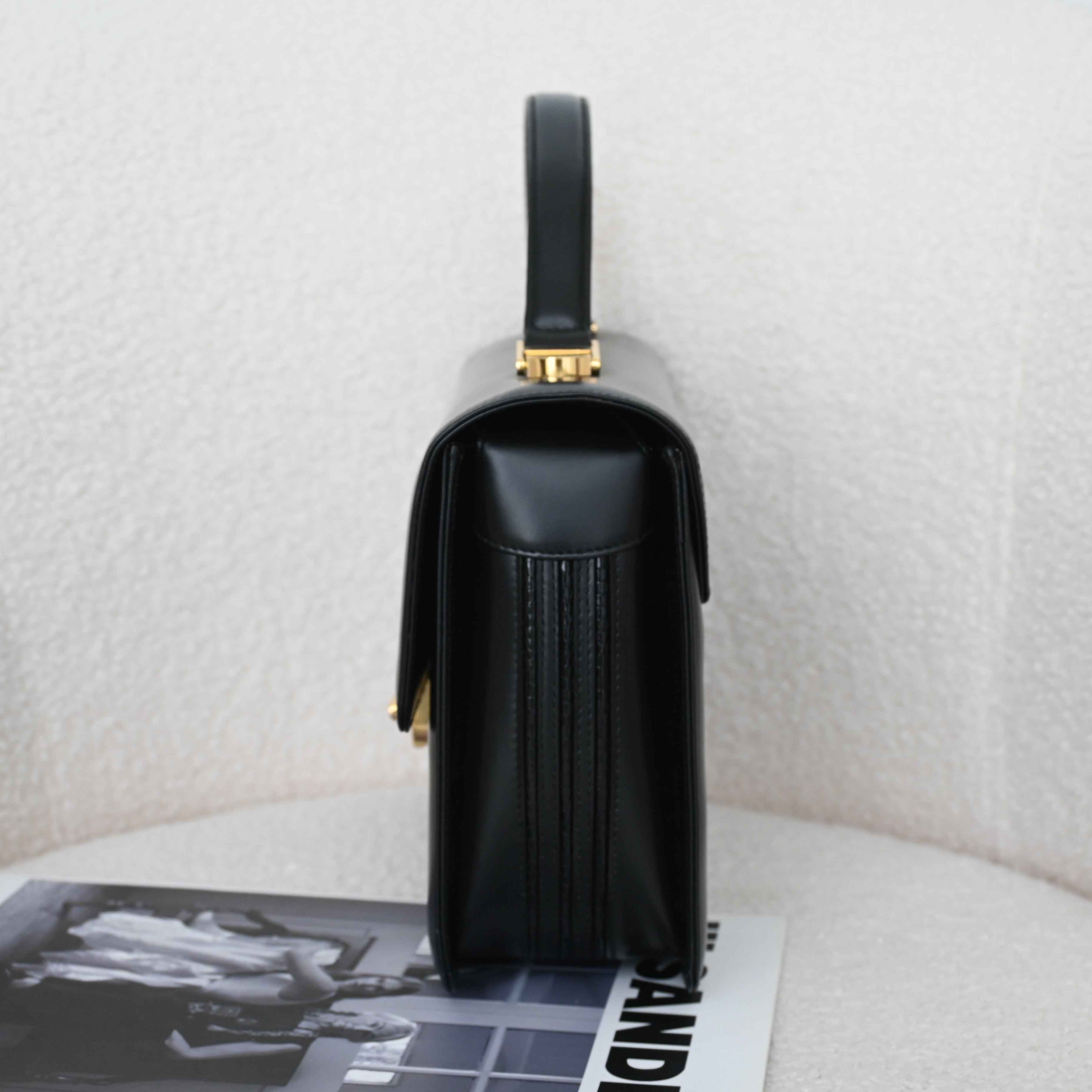 Old Gucci Turnlock Top Handle Handbag