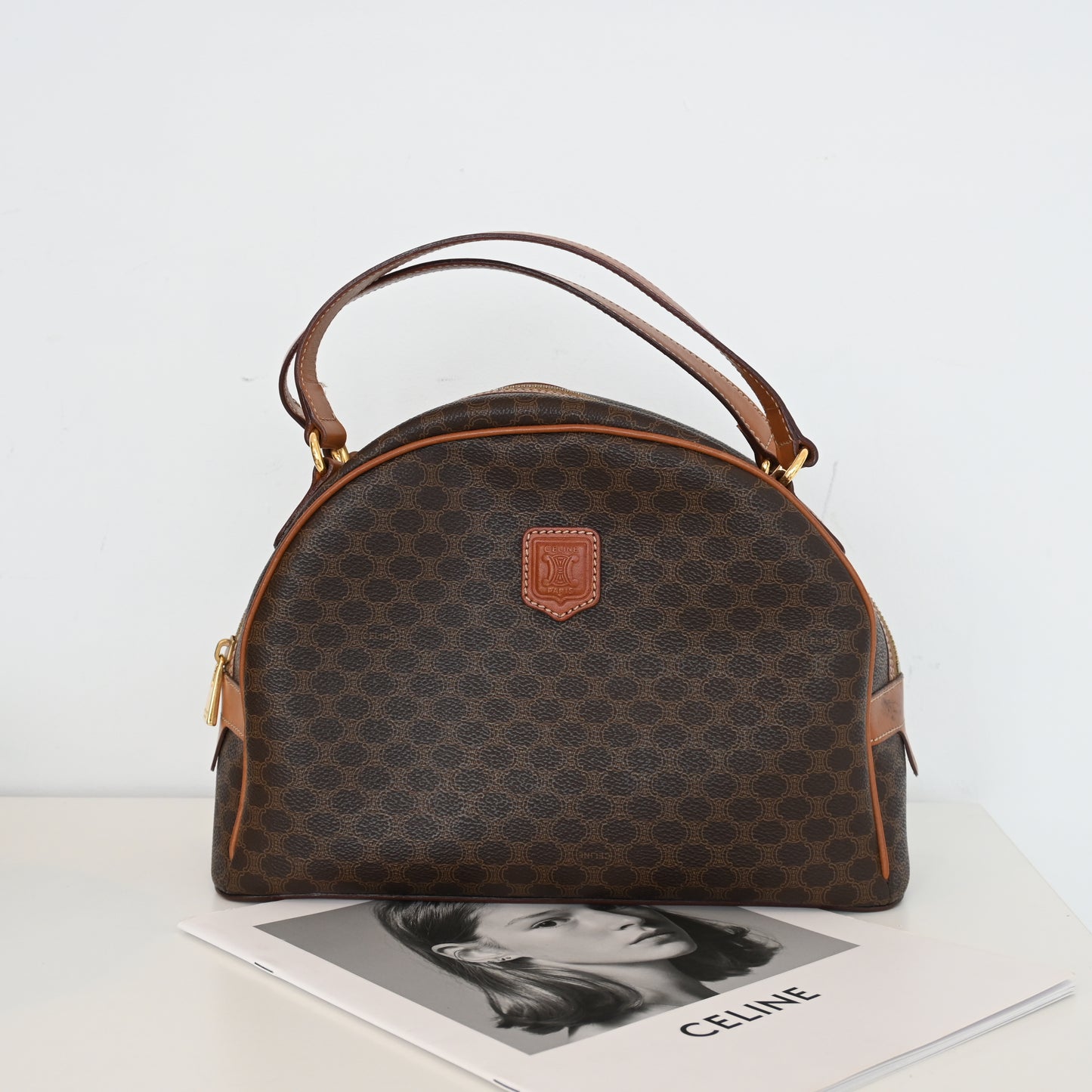 Celine Macadam Triomphe Dome Handbag