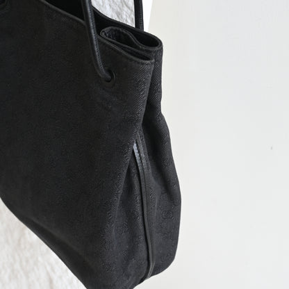 Gucci GG Black Canvas Tote