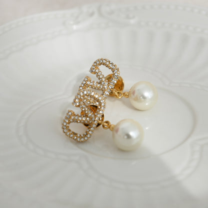 Valentino Garavani VLogo Signature Pearl Earrings