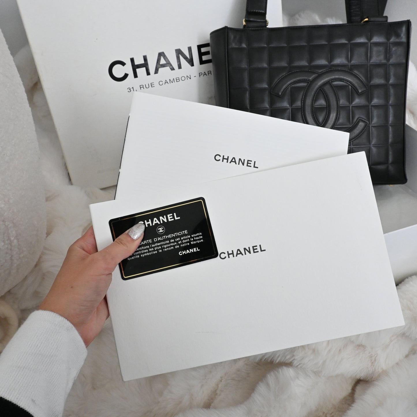 Chanel Chocolate Bar Small Tote