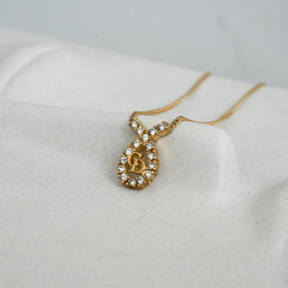 Christian Dior Vintage Necklace with Rhinestones