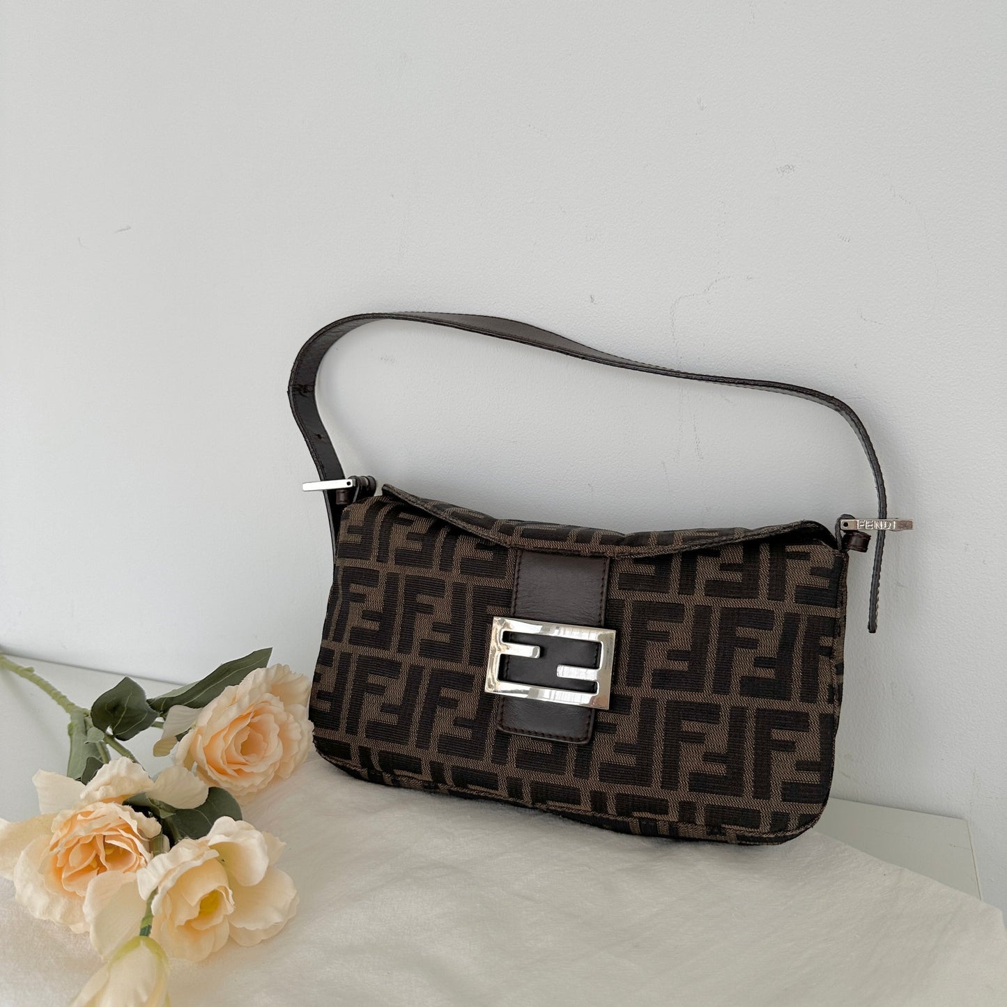Fendi Zucca Mamma Baguette - Leluxe Vintage Sdn. Bhd.