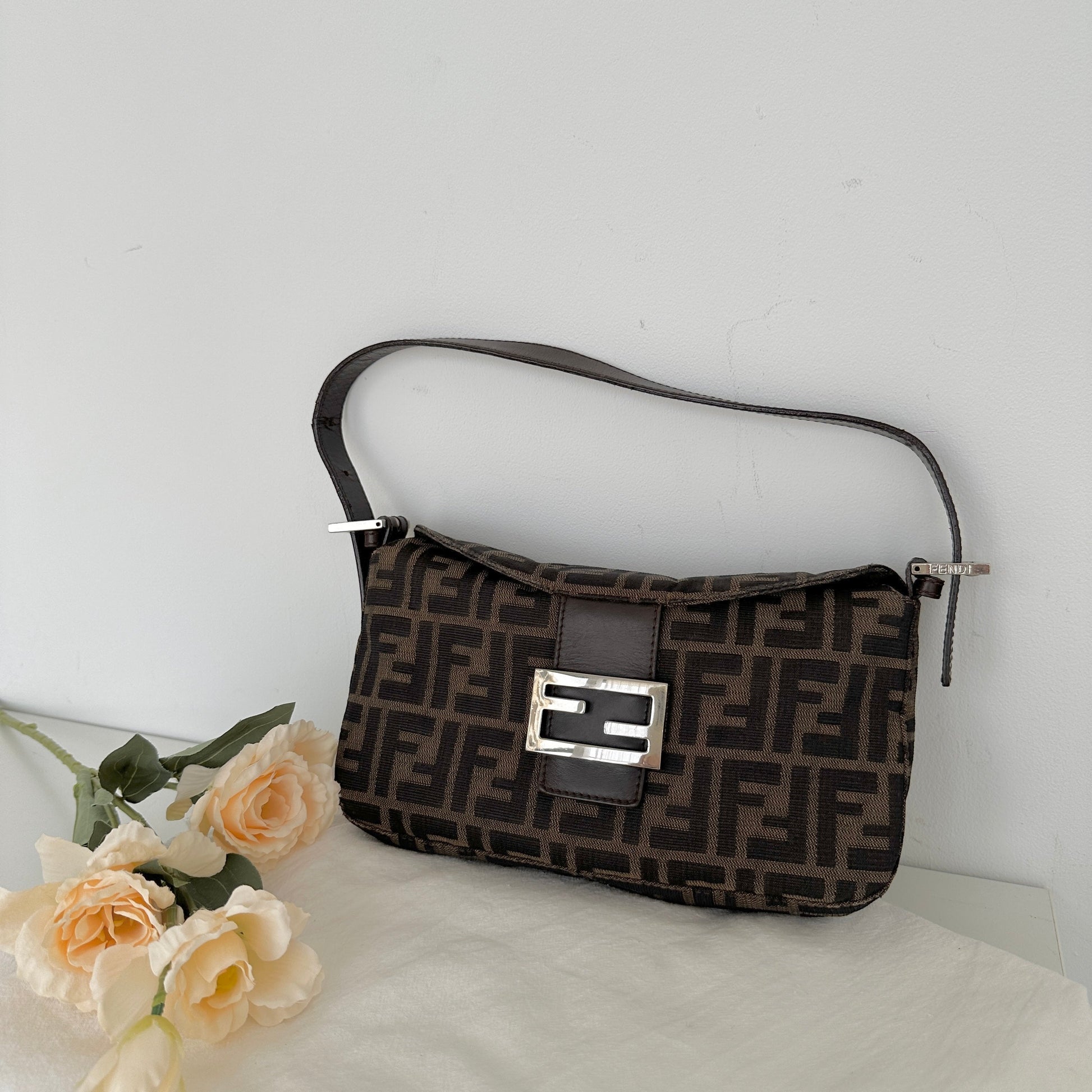 Fendi Zucca Mamma Baguette - Leluxe Vintage Sdn. Bhd.