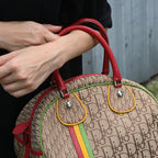 Christian Dior 2004 Rasta Small Bowling Bag by John Galliano - Leluxe Vintage Sdn. Bhd.