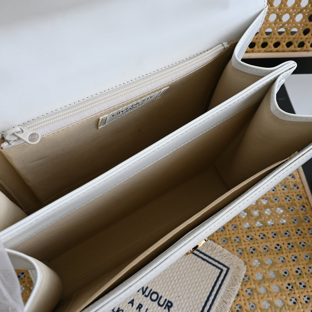 Givenchy Kelly White Calfskin