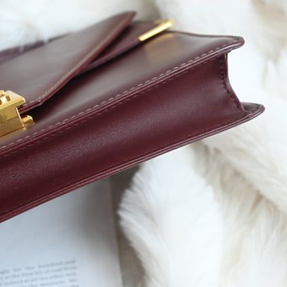 Cartier Must De Cartier Burgundy Envelope Bag