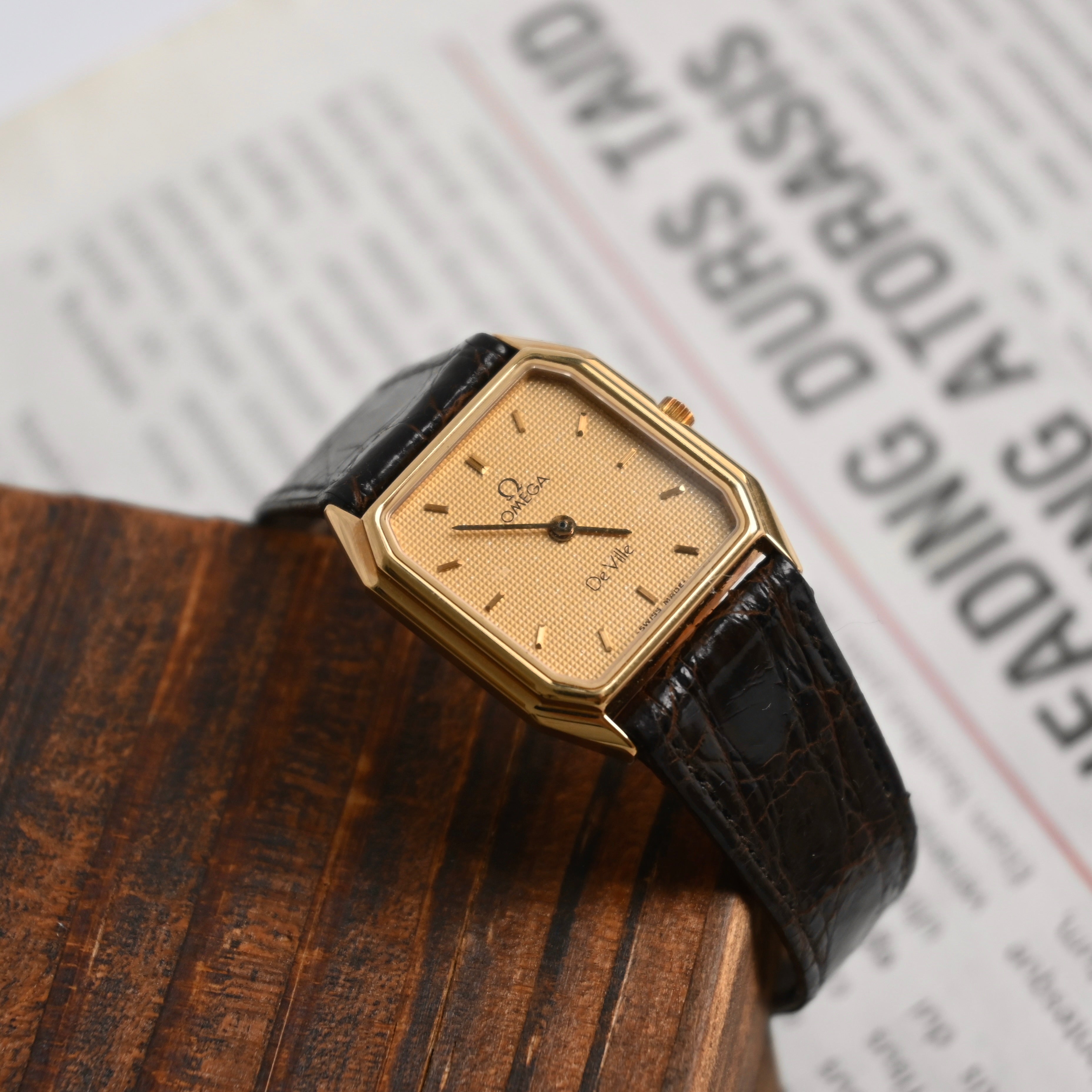Omega De Ville Octagon Tank Cal.1450 Ref.5910272.1 \u2013 Leluxe