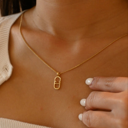 Christian Dior CD logo Necklace