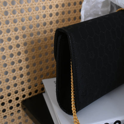 Dior Black Honeycomb Chain Bag