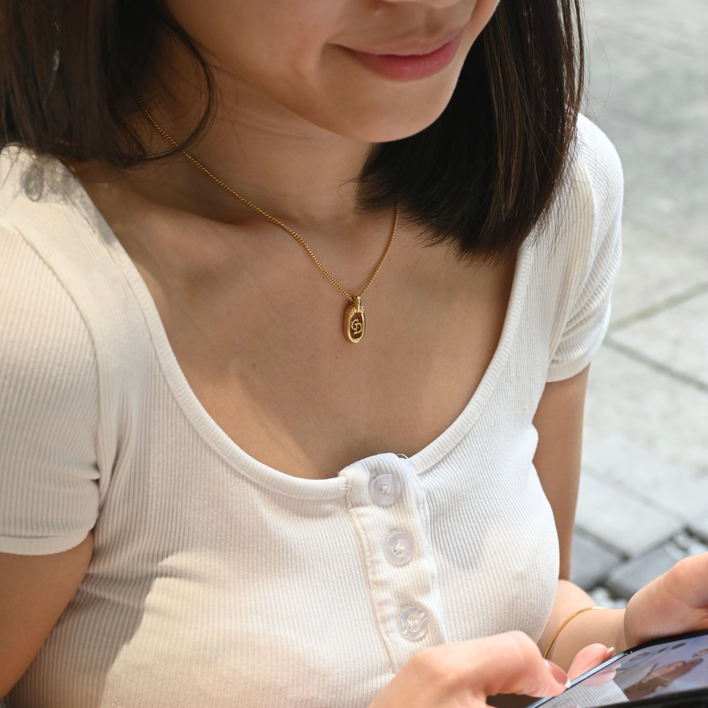 Christian Dior Vintage Oval Necklace Earclips Set