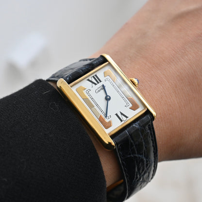 Must de Cartier Tank Vermeil Trinity