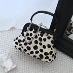 Celine Dalmatian Pattern Pony Hair Kiss Lock Mini Bag - Leluxe Vintage Sdn. Bhd.
