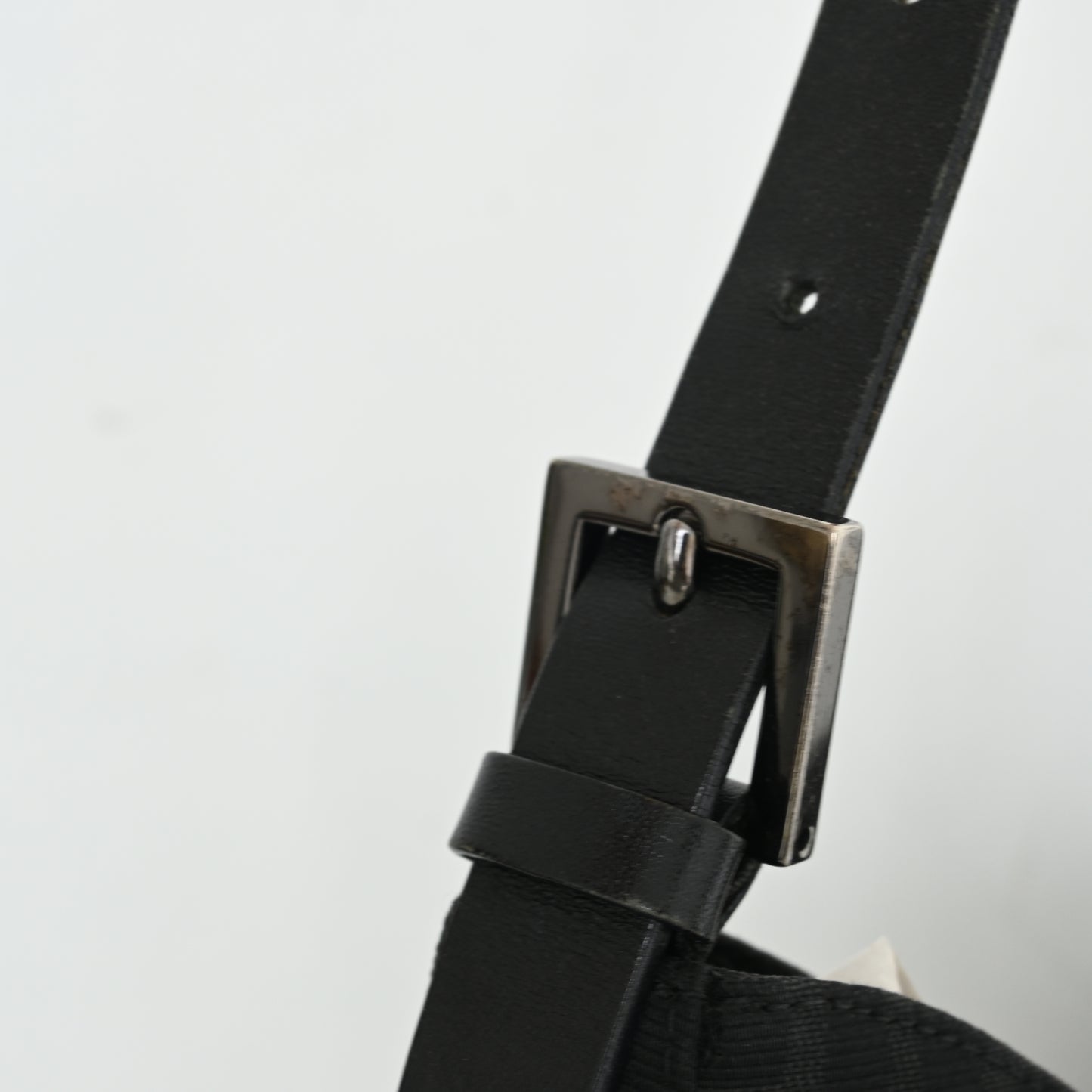 Fendi Zucca Black Canvas Shoulder Bag