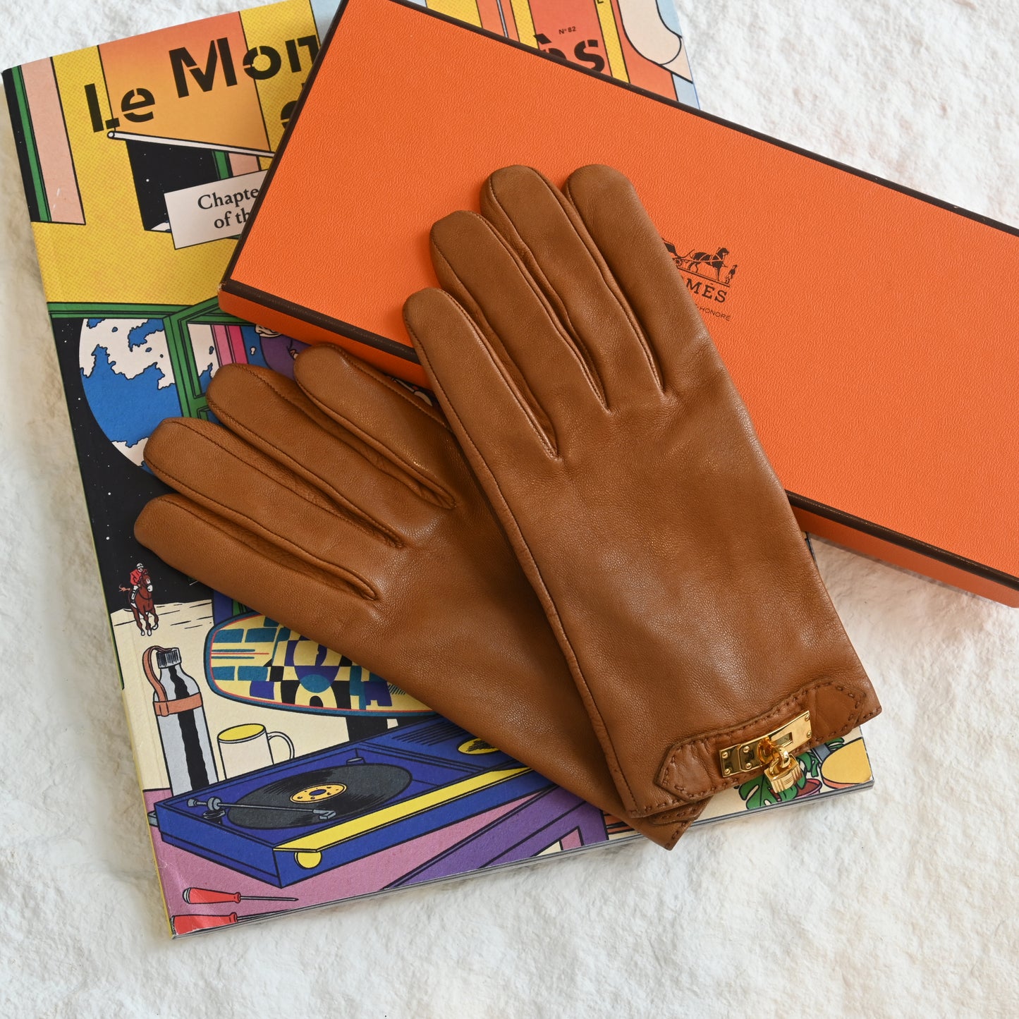Hermès Kelly Soya Gloves 6 1/2