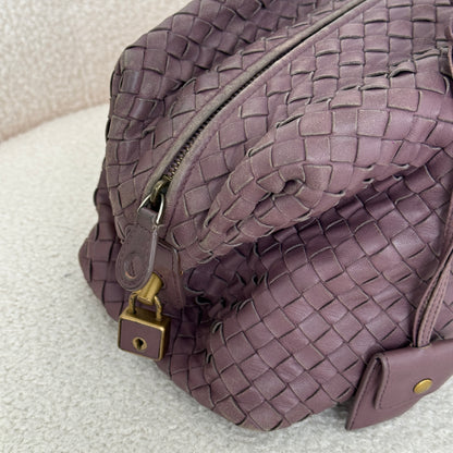 Bottega Veneta Violet Boston Bag