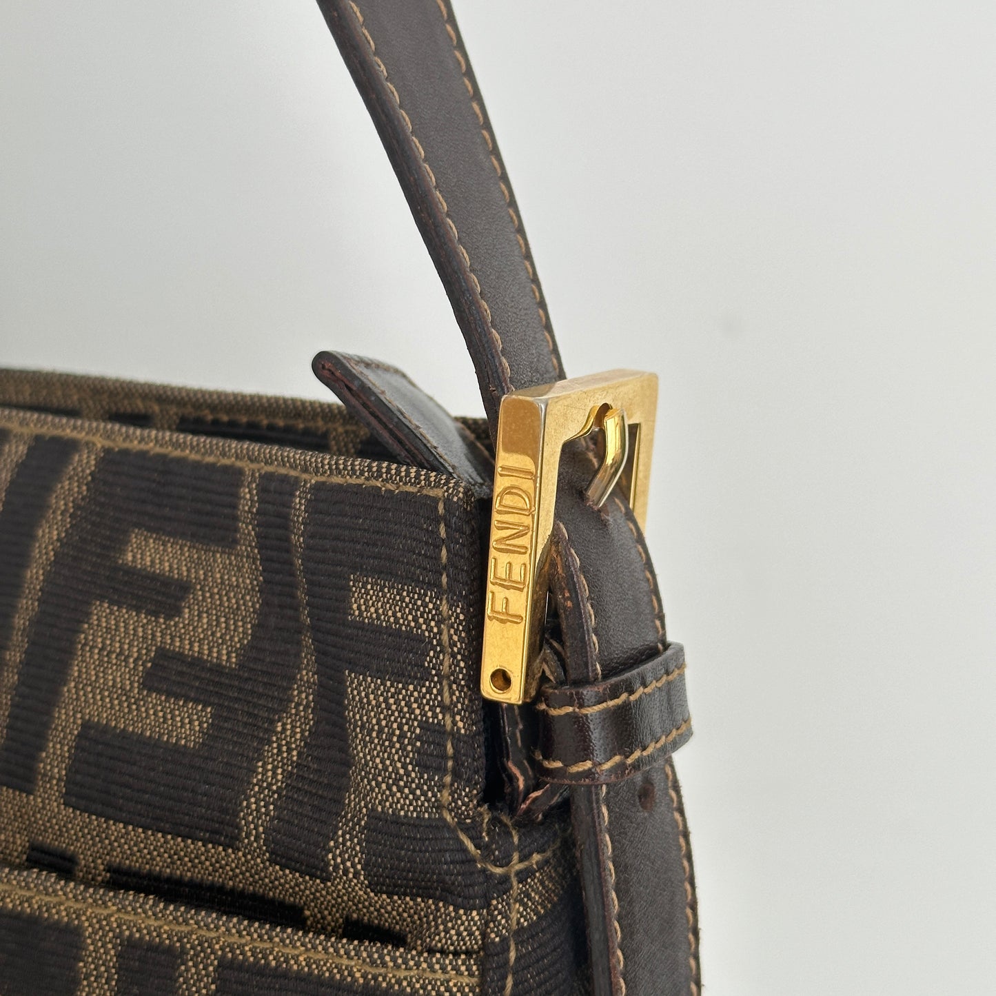 Fendi Zucca Monogram Shoulder Bag