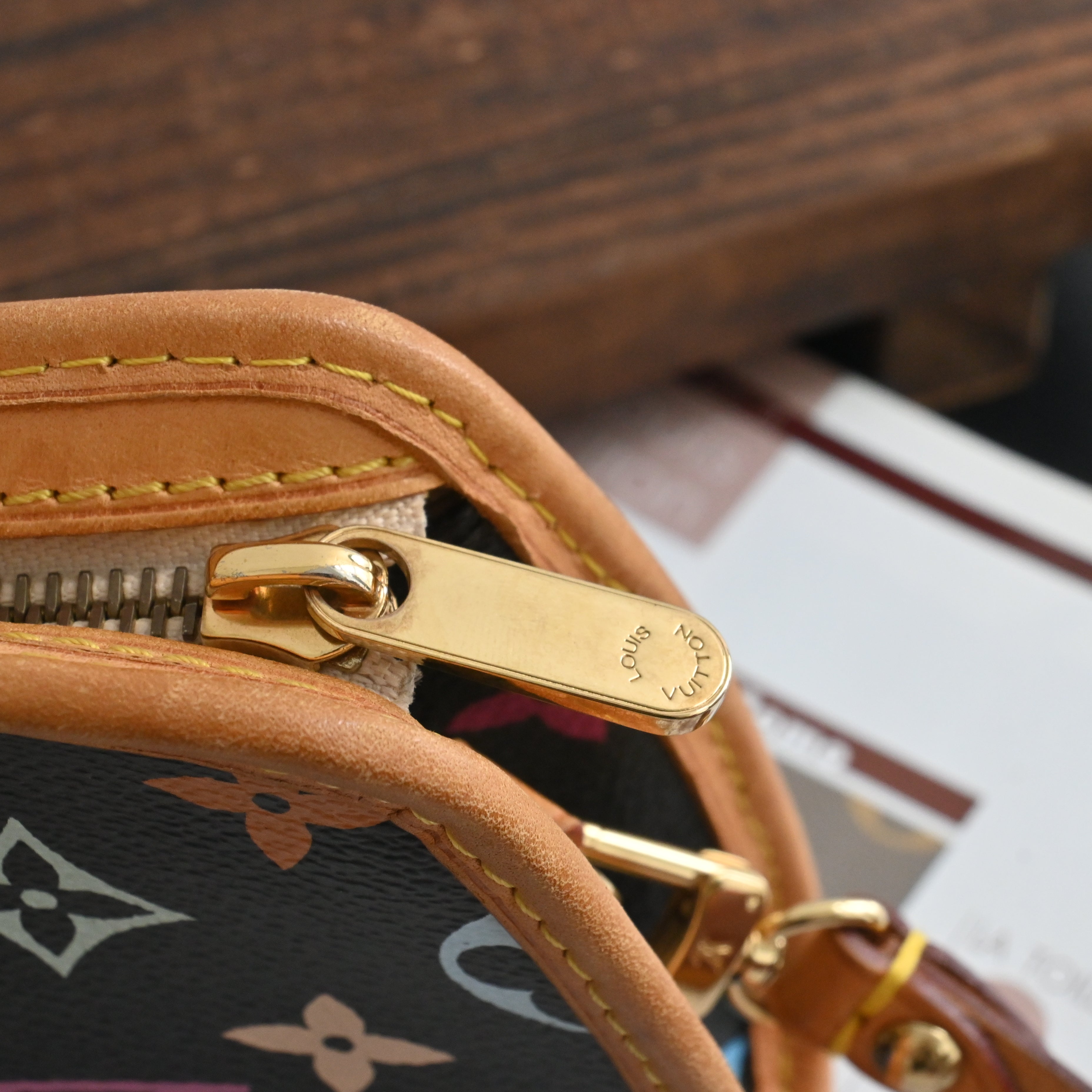 Louis Vuitton x Takashi Murakami Black Multicolour Shirley - Leluxe Vintage Sdn. Bhd.