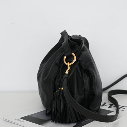 Loewe Flamenco Tassel Small Drawstring Bag