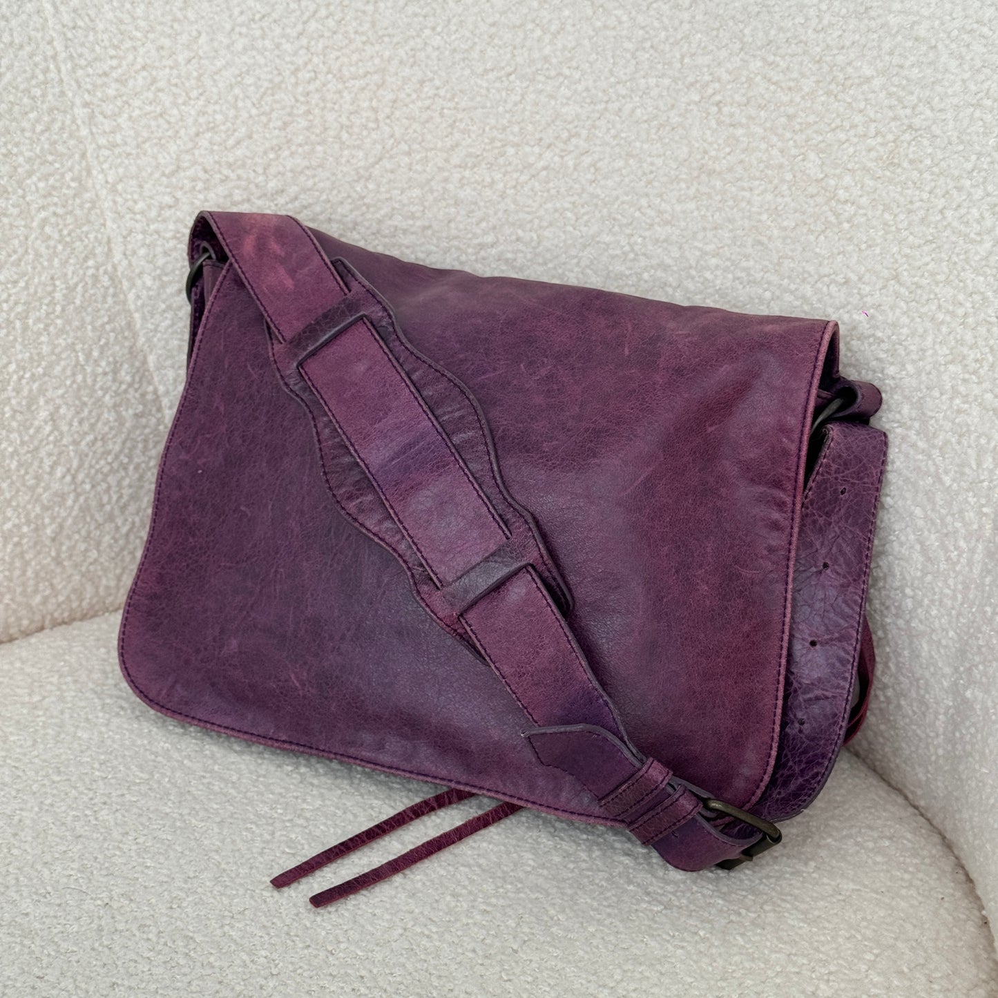 Balenciaga Violet Hobo Shoulder Bag