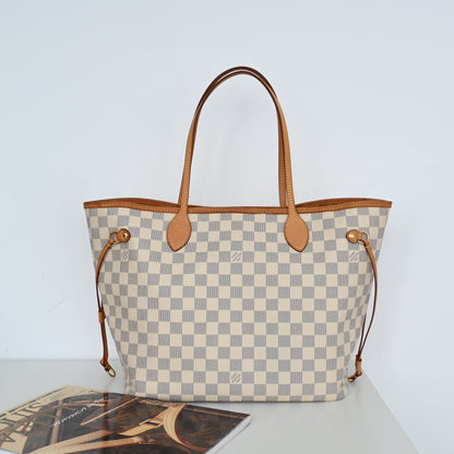 Louis Vuitton Neverfull MM Damier Azur with NFC