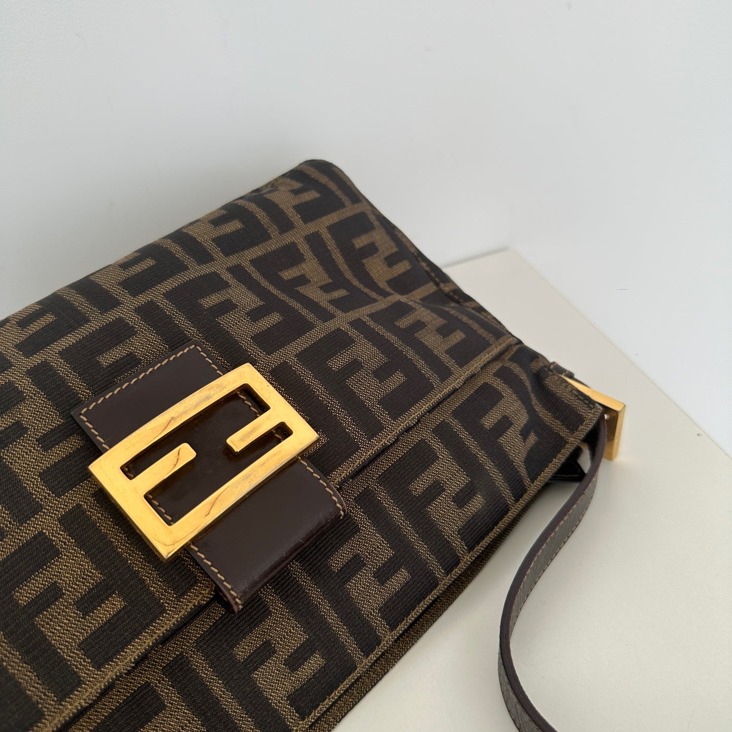 Fendi Zucca Monogram Shoulder Bag