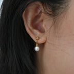 Tasaki Akoya Pearl Earrings 18k YG - Leluxe Vintage Sdn. Bhd.