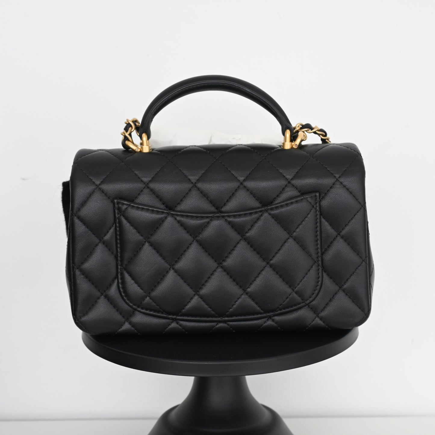 Chanel Mini Flap Top Handle Lambskin