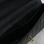 Chanel Chocolate Bar Flap Shoulder Bag - Leluxe Vintage Sdn. Bhd.