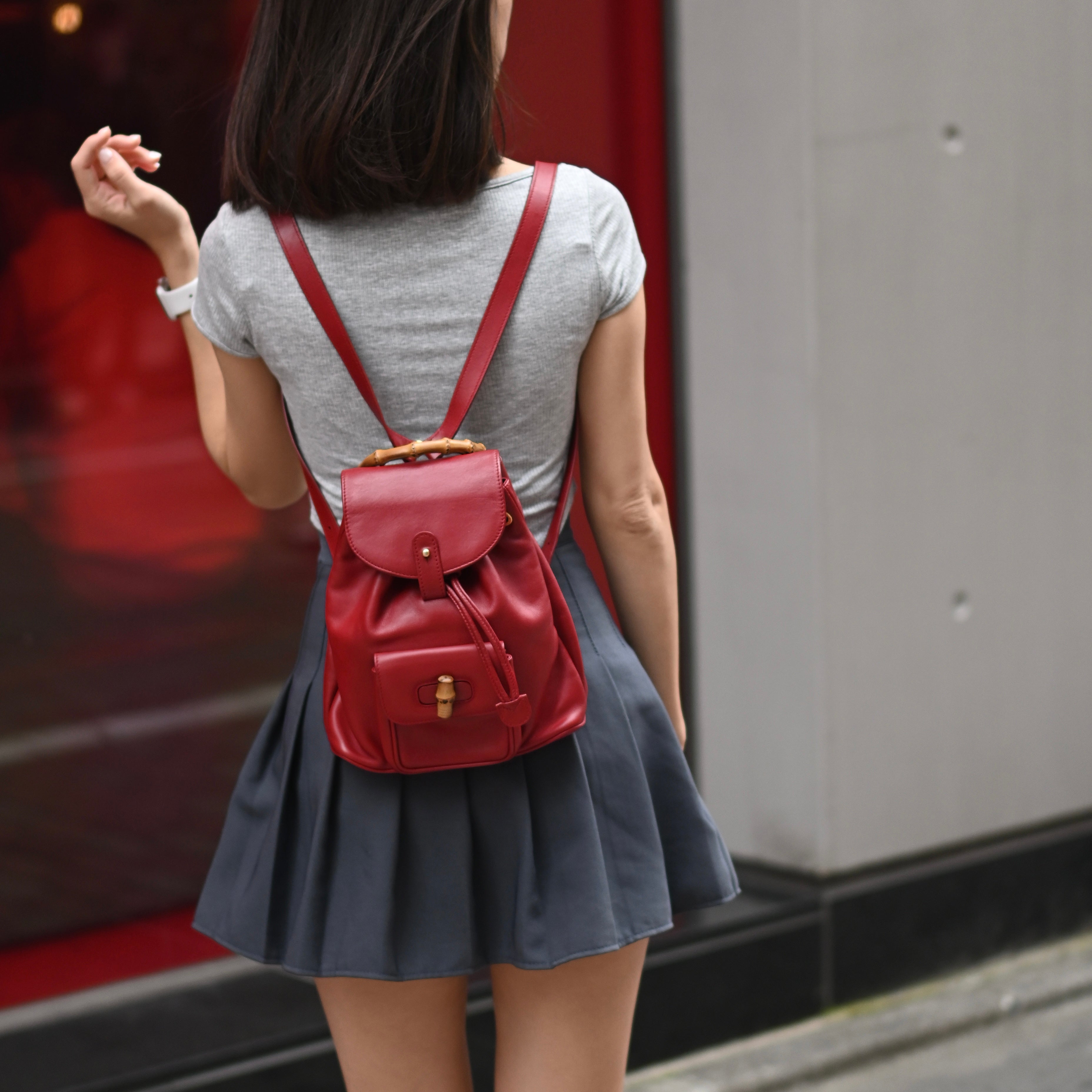 Gucci Bamboo Handle Mini Backpack - Leluxe Vintage Sdn. Bhd.