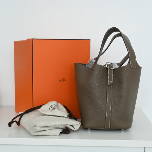 Hermes Picotin 18 PHW Eutope Stamp Z