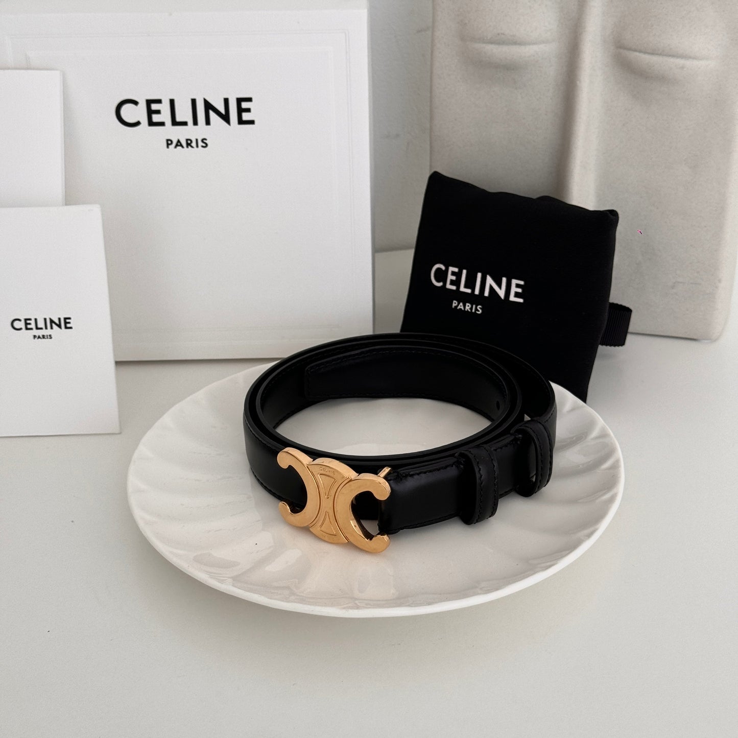 Celine Medium Triomphe Belt - Leluxe Vintage Sdn. Bhd.