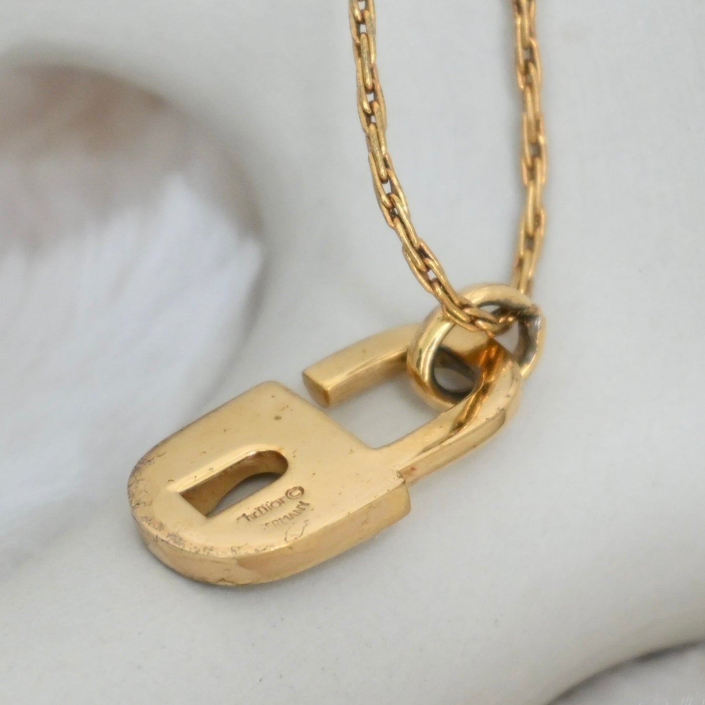 Dior Lock Pendant Necklace