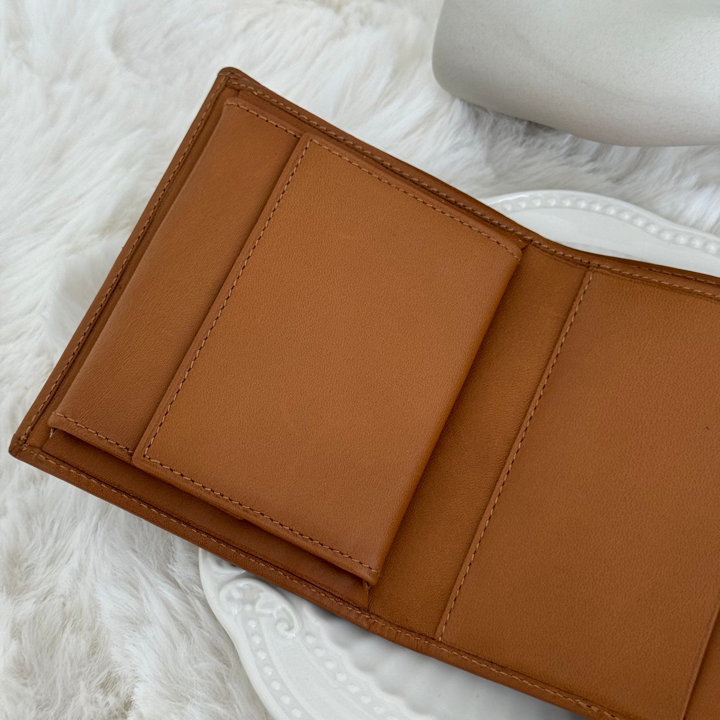 Celine Macadame Monogram Trifold Wallet