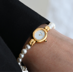 Mikimoto 1E20-3041 MOP Dial Akoya Pearl Bracelet Watch - Leluxe Vintage Sdn. Bhd.