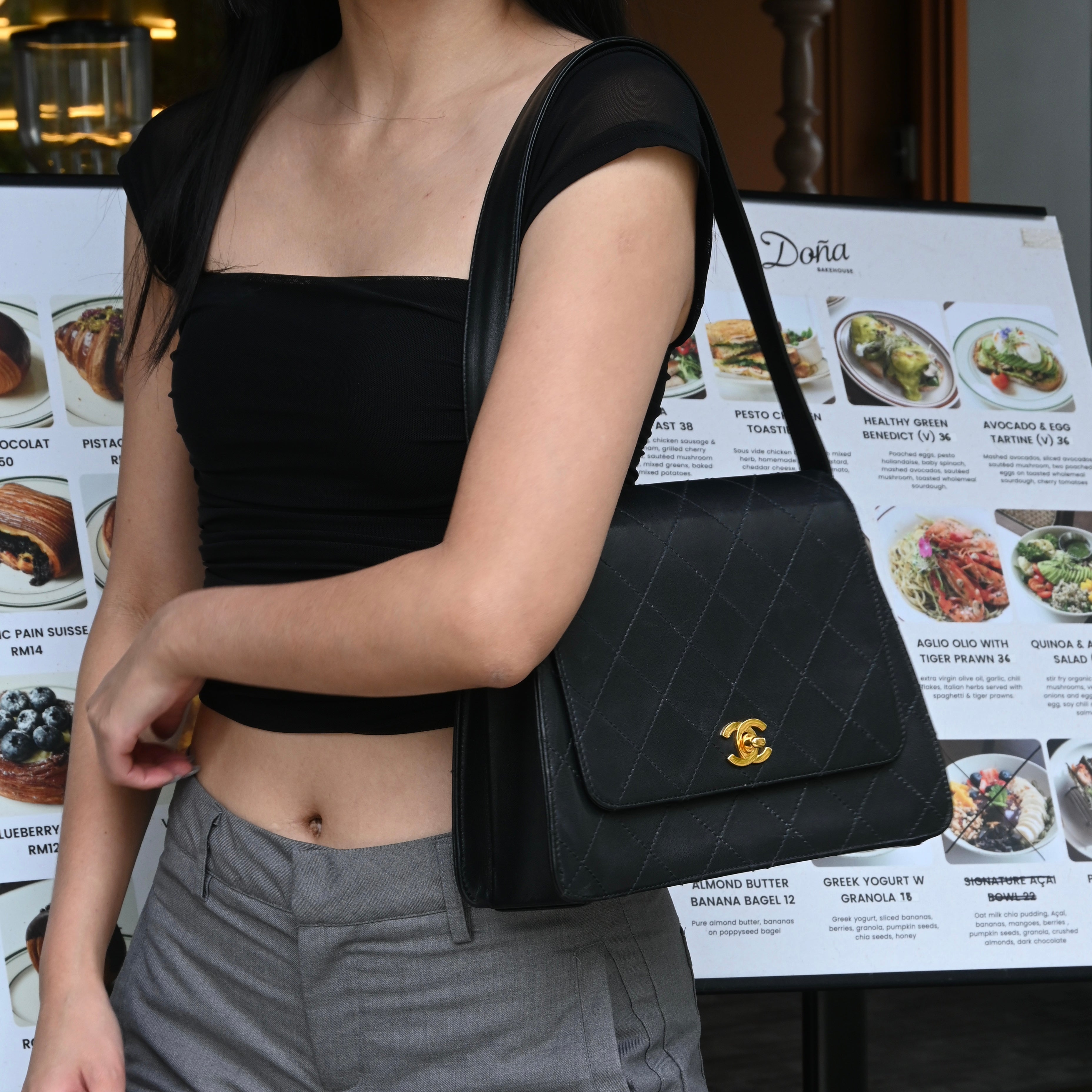 Chanel Trapeze Kelly Shoulder Bag 24k GHW - Leluxe Vintage Sdn. Bhd.