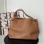 Bottega Veneta Intrecciato Shoulder Bag Brown - Leluxe Vintage Sdn. Bhd.